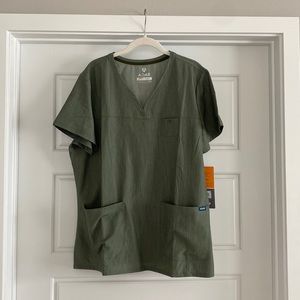 Adar Pro Movement Booster Scrub Set For Women, Heather Olive, XXL